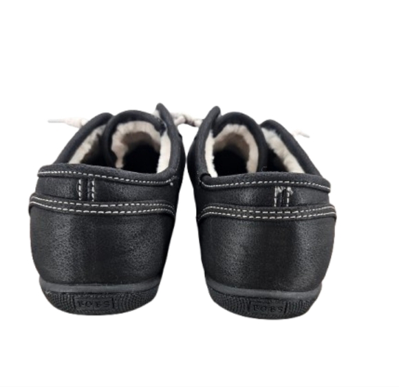 BOBS Black Sneakers with Faux Fur Memory Foam - Picture 4 of 9